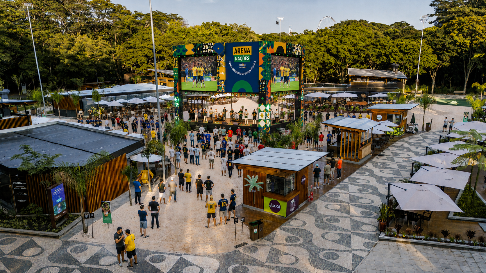 Cubo central da Arena